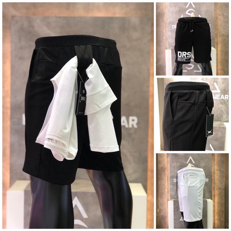 Quần thể thao nam DRQ76 quần short nam DRS vải thể thao co giãn, thoáng mát, chuẩn form