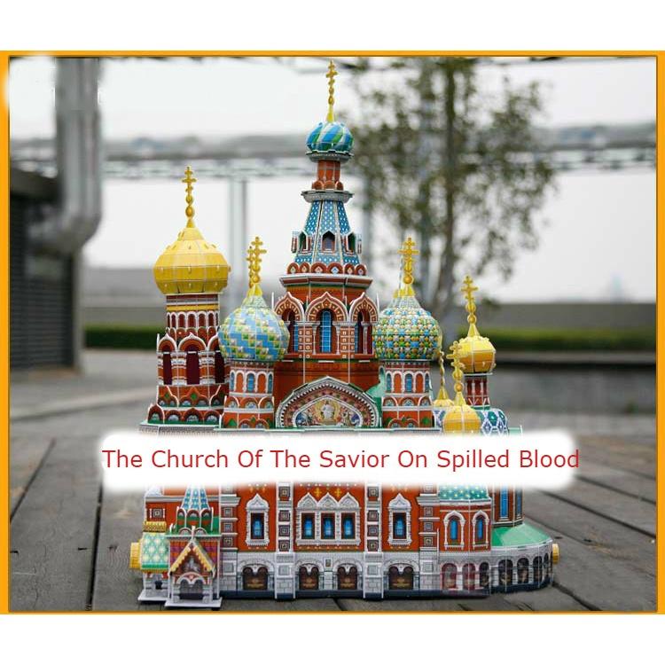 Mô Hình Giấy 3D - Nhà thờ Chúa cứu thế - The Church of The Savior on Spilled Blood - MC148h