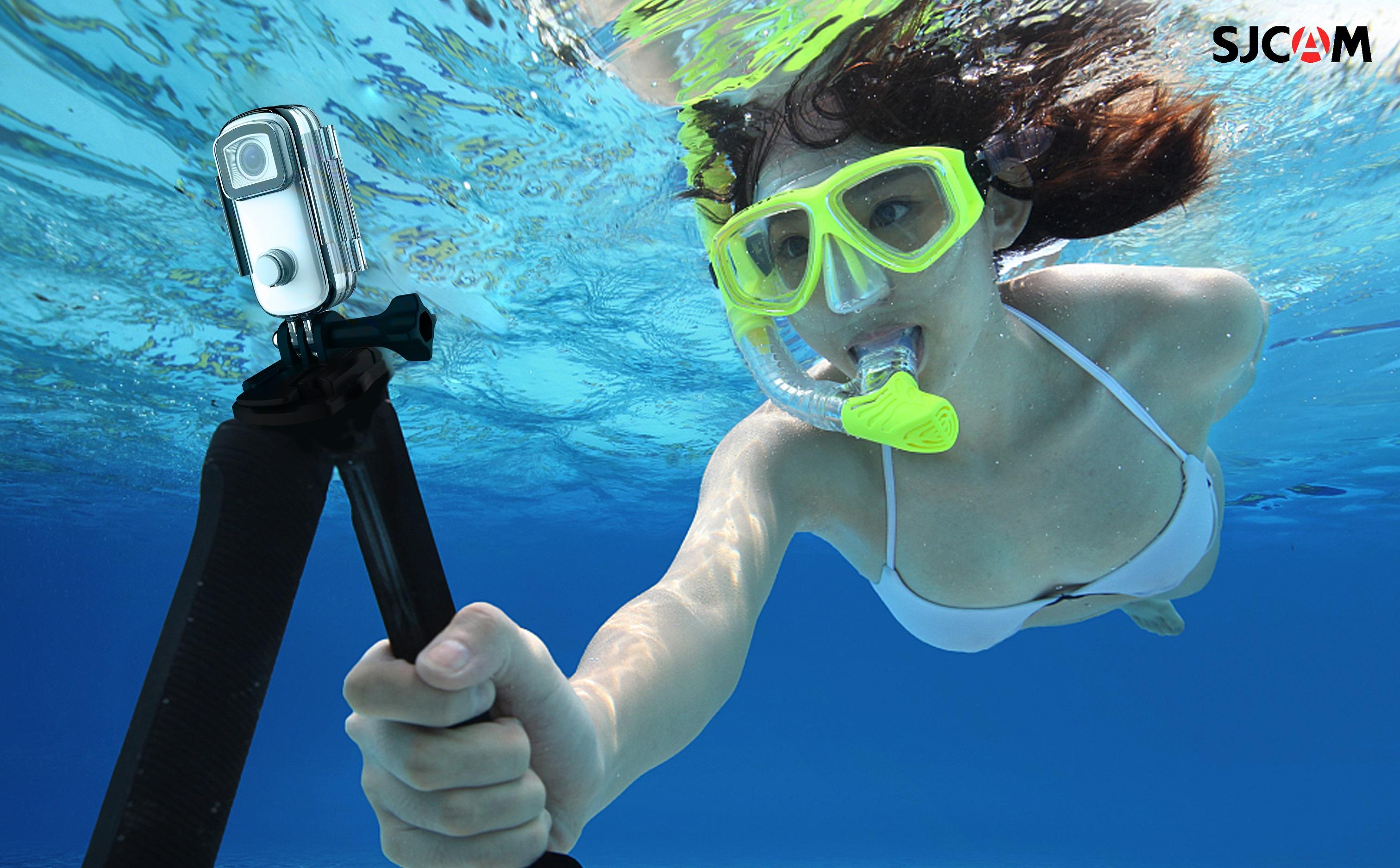 SJCAM C100Plus Mini Thumb Camera 2K30FPS H.265 12MP 2.4G WiFi 30M Waterproof Case Action Sport DV Camcorder