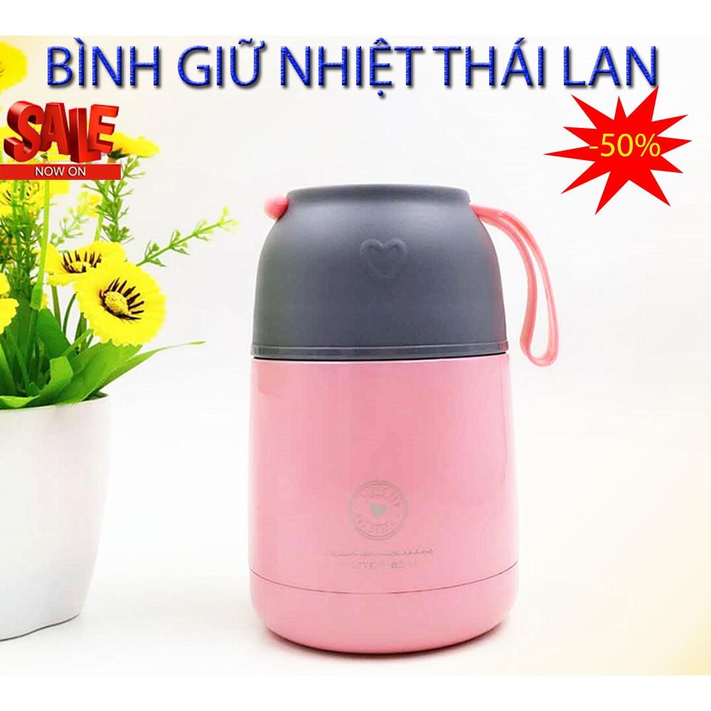 Bình giữ nhiệt Thái Lan 620ml, Giữ Nhiệt Đa Năng, Bình Giữ Nhiệt Đựng thức Ăn Inox, Sản Phẩm Có 3 Lớp cách Nhiệt Cao Cấp