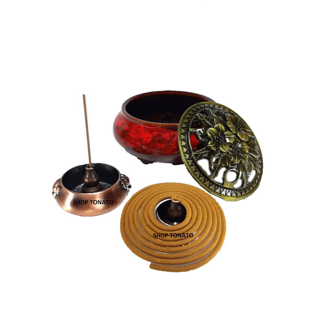 ĐẾ CẮM NHANG VÒNG, NHANG CÂY,NHANG KHOANH HÌNH BÁT HƯƠNG DN04