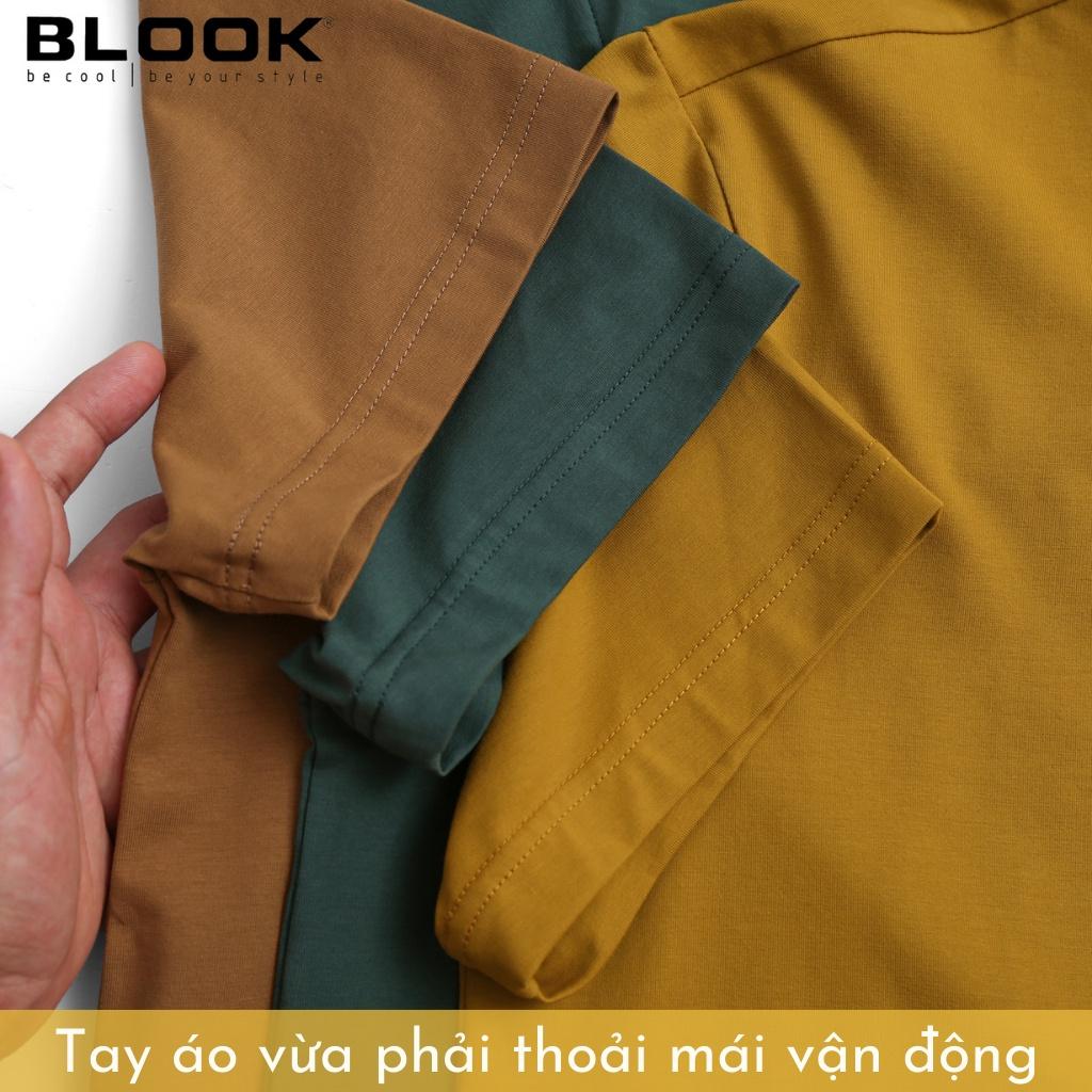Áo thun nam cổ tròn in Blook vải Cotton co giãn,dày dặn, form regular fit mã 35531
