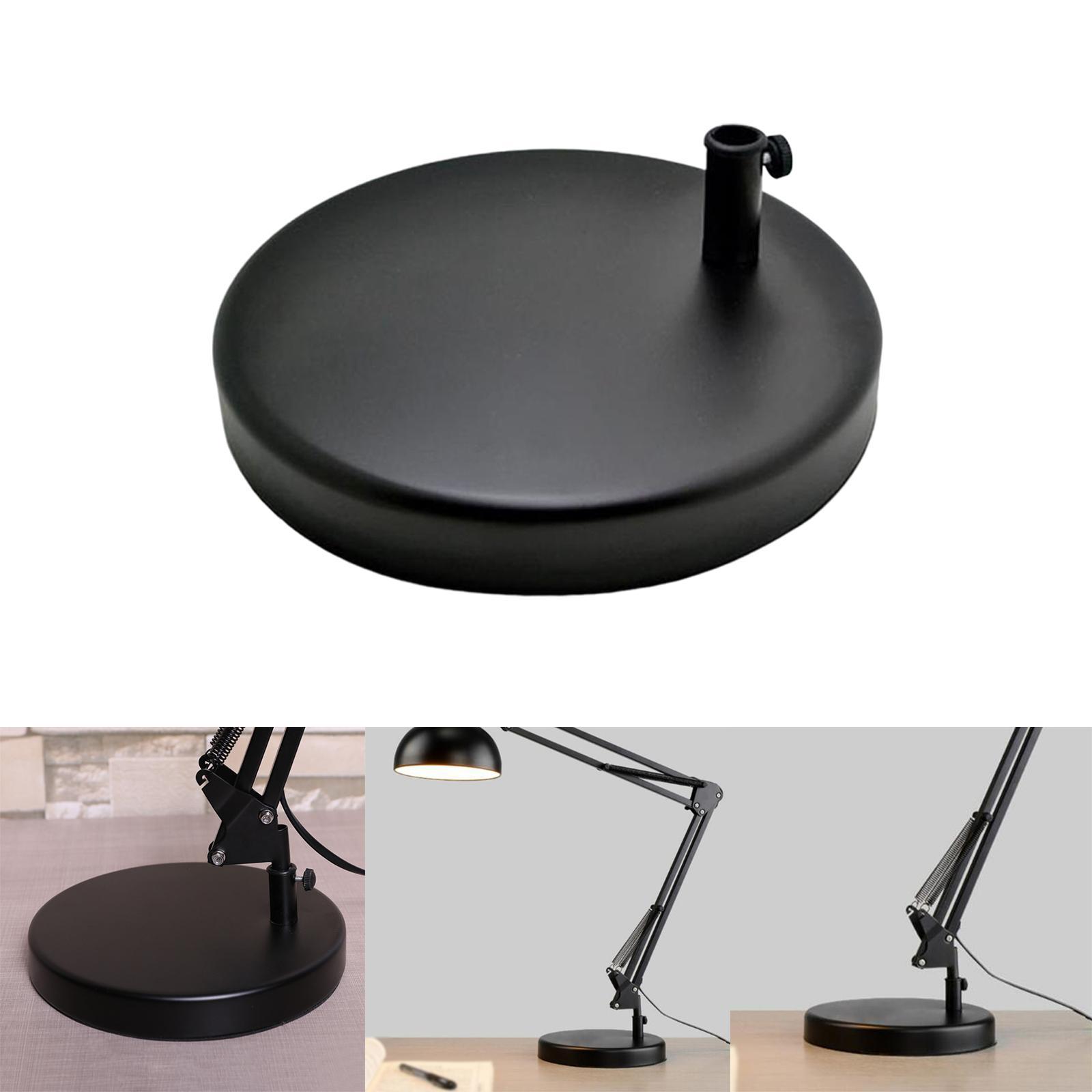 Universal Metal Base for Table Lamp Adjustable Bottom Plate Desk Lamp Base