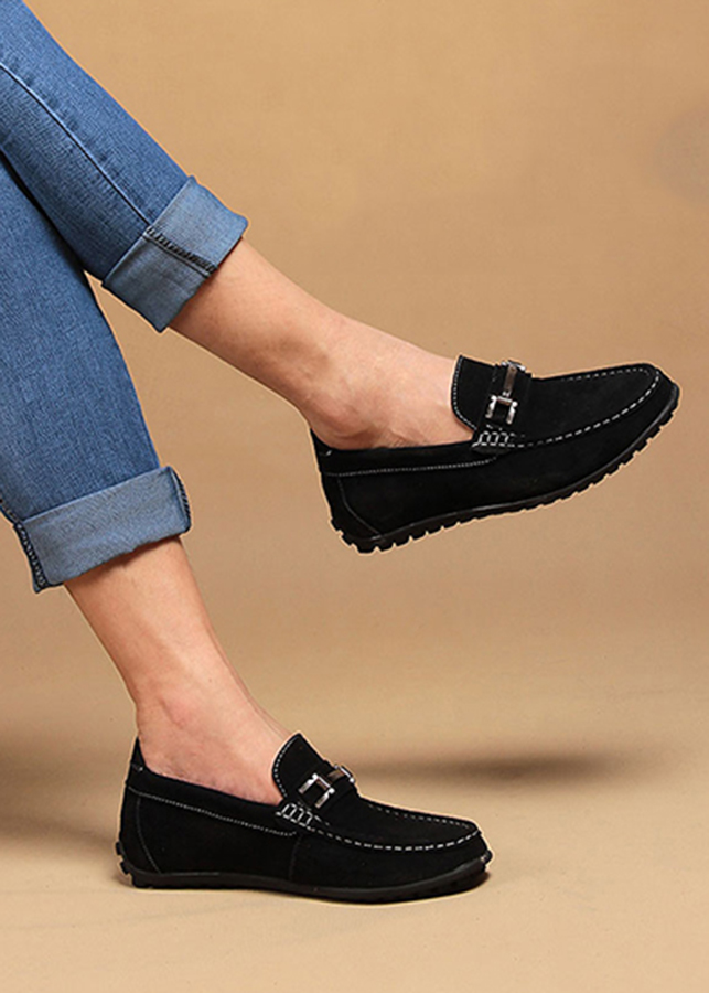 Giày Mọi Nam Tăng Chiều Cao GC50 - Đen