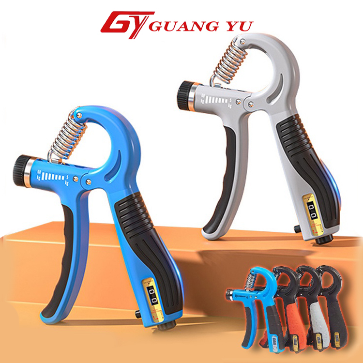 Kìm bóp tập tay dụng cụ hỗ trợ tập cơ tay, cẳng tay, kìm tùy chỉnh lực từ 5 đến 60kg có bộ đếm số