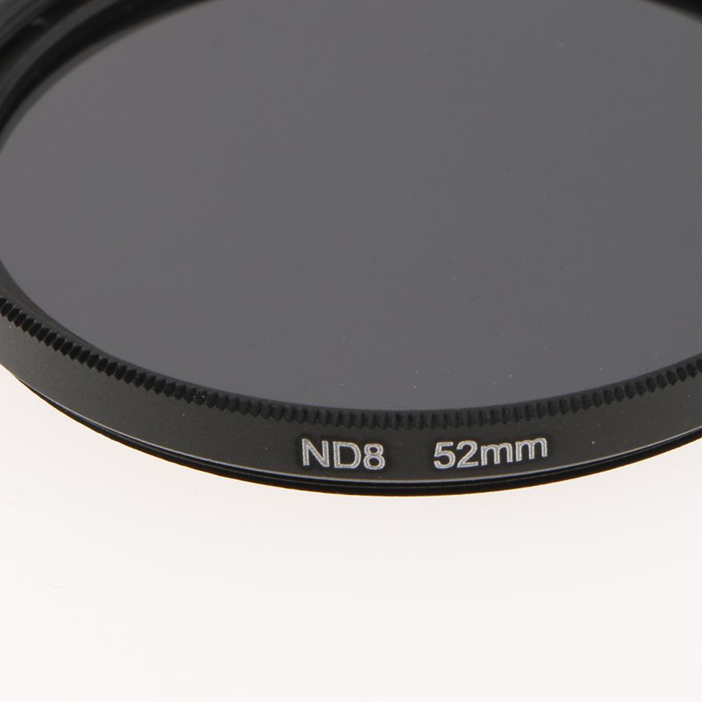 Ultra Slim ND Filter Neutral Density 52mm ND8 Compatible with 2.0 '' Lenses for