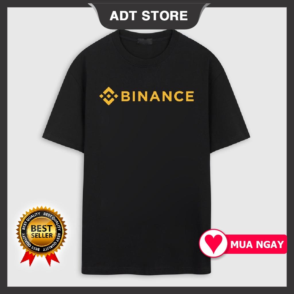 Áo thun unisex nam nữ in logo Binance Crypto màu đen và trắng độc đẹp giá rẻ