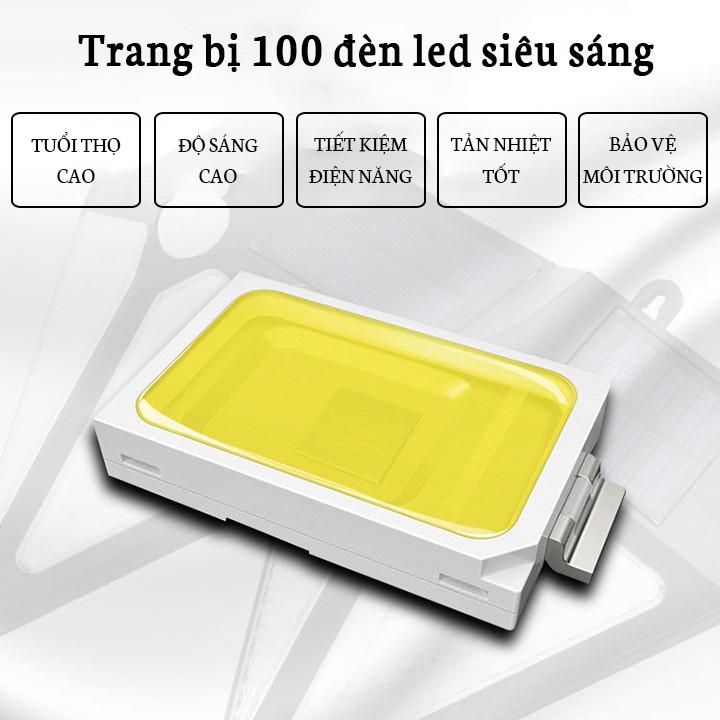 Đèn Cảm Biến Năng Lượng Mặt Trời 3 Chế Độ 100 Led - Vận Chuyển Miễn Phí Toàn Quốc