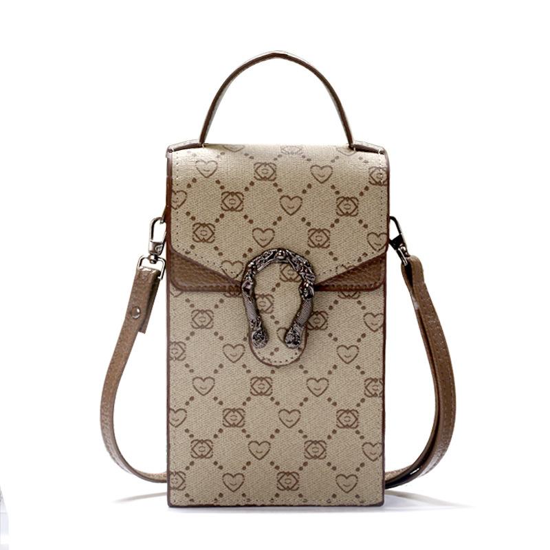 Cao Cấp Mini Đeo Vai Cho Nữ Túi Đựng Điện Thoại Thời Trang Nắp Túi Đeo Chéo Có Tay Cầm Cho Bé Gái Hai-Săn Chắc Tay