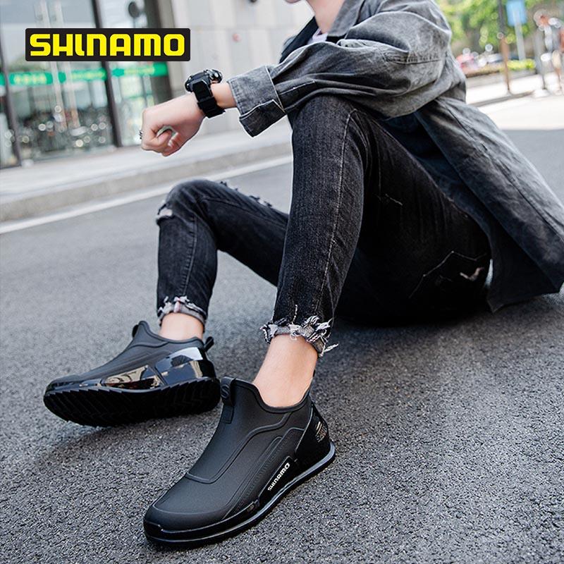 Năm 2023 Nam Giày Câu Cá, Giày Đi Mưa Chống Nước Giày Đi Mưa Giày Ngoài Trời Chống Trơn Trượt Nhẹ Cao Su Thoải Mái Giày Lội Color: 008 Shoe Size: 39