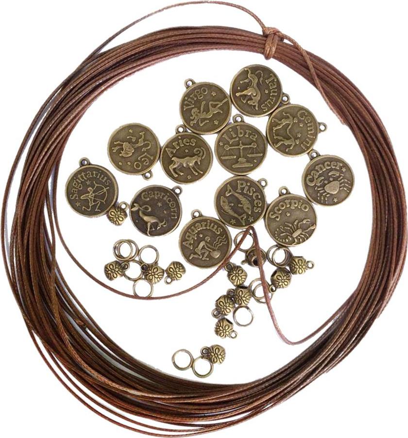 1 Mặt Dây Chuyền Hạt Dây Quyến Rũ Cho Diy 12 Chòm Sao Vòng Tay Vòng