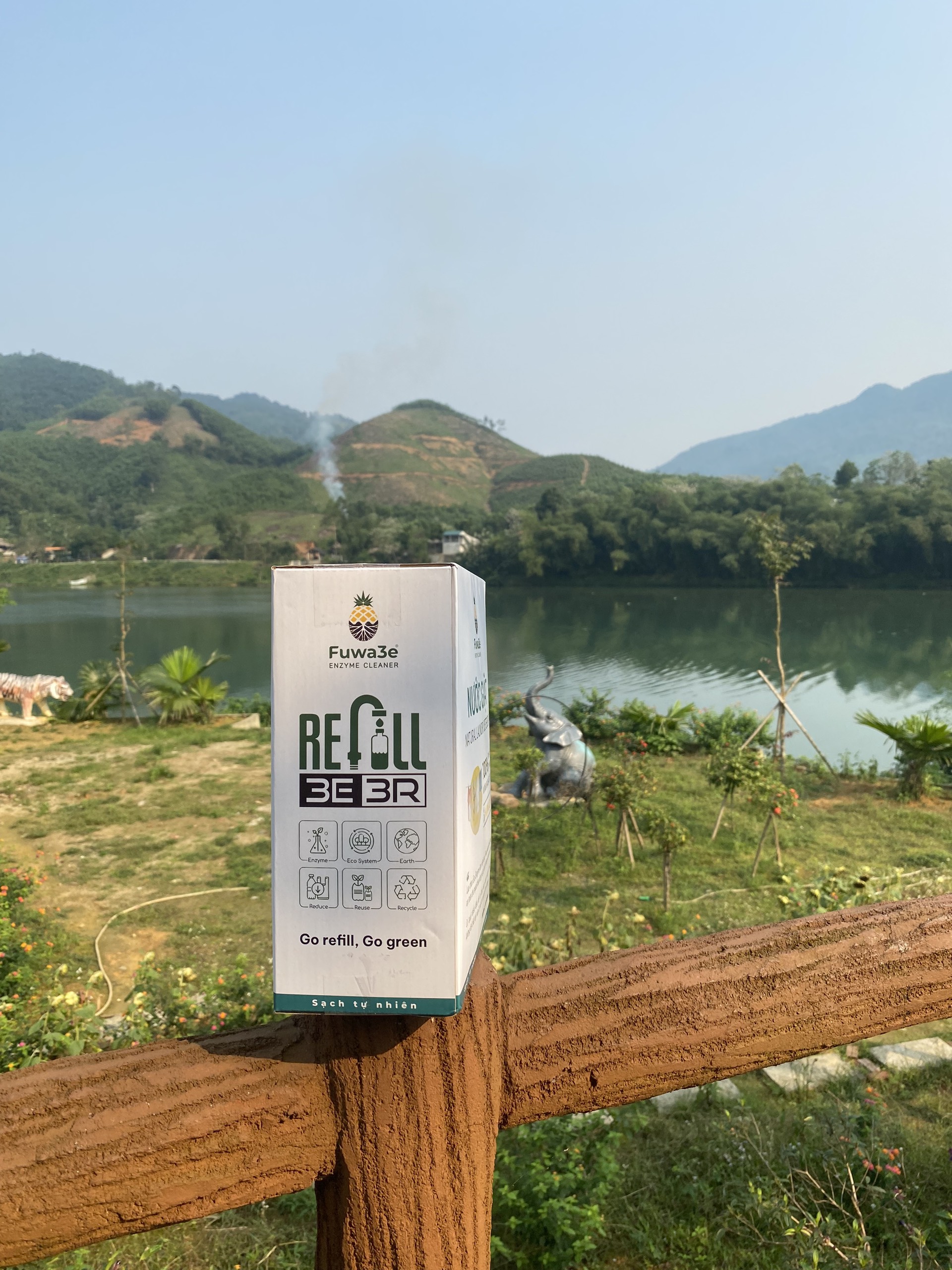 Nước giặt Fuwa3e hữu cơ organic từ chế phẩm Enzyme sinh học 3L an toàn cho bé