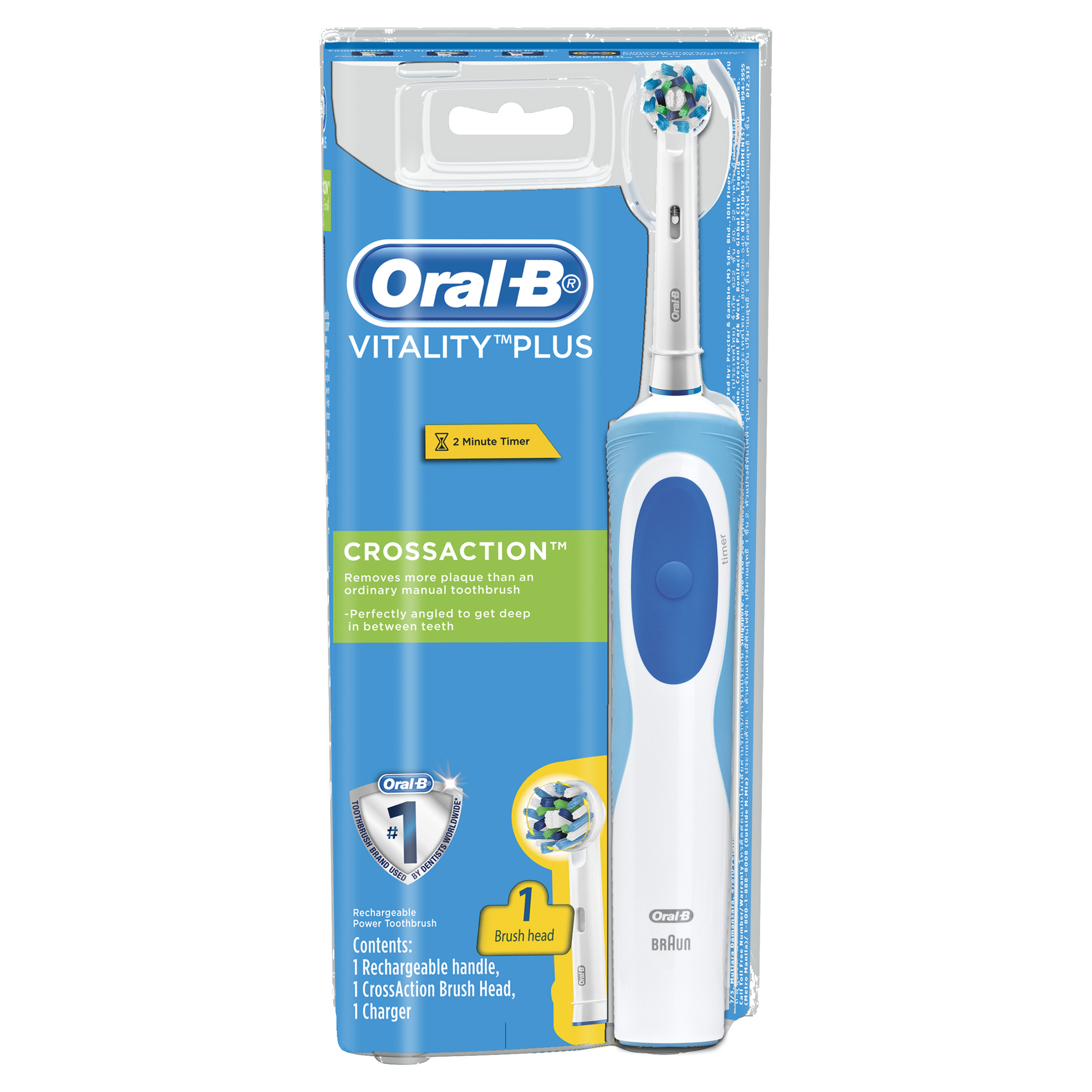 Bàn chải điện ORAL-B Vitality Cross Action Làm Sạch Từng Kẽ Răng