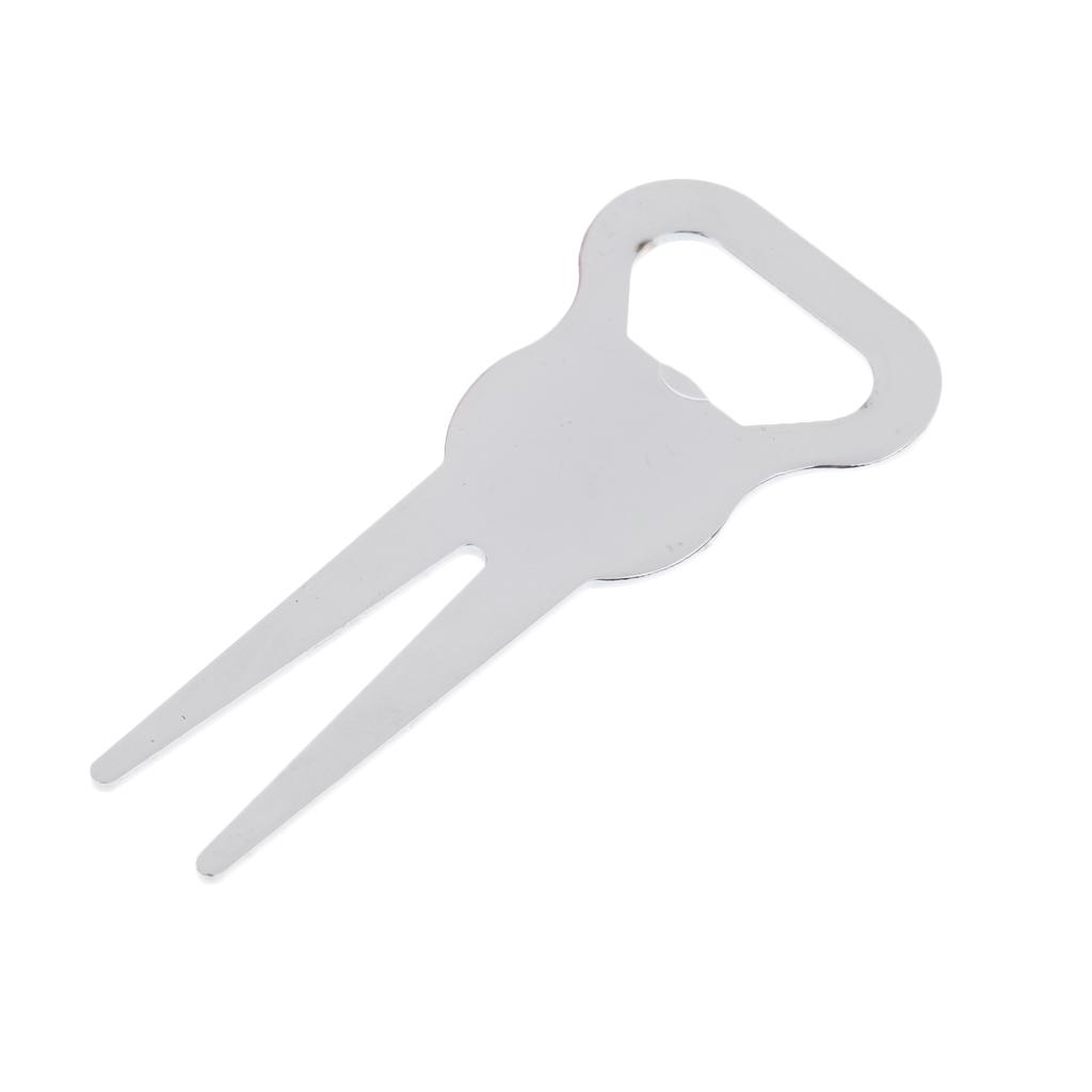 Portable Alloy Golf Divot Tool Pitch Repair Golf Accessories Silver