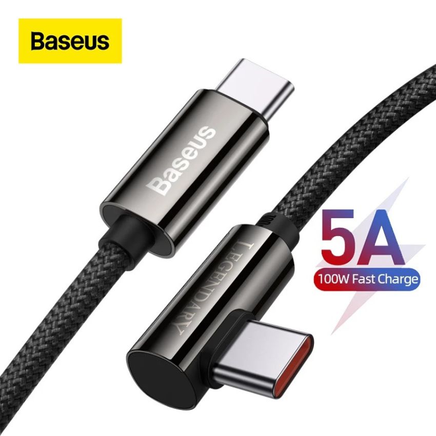 Cáp game sạc nhanh Baseus Legend Series Elbow Fast Charging Data Cable C to C CATCS-01 - Hàng chính hãng