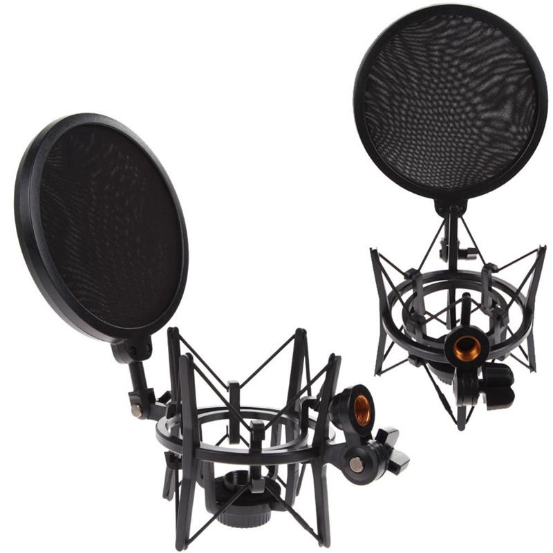 Micro chuyên nghiệp đứng mic Mic Universal Mount với giá đỡ đầu nối khiên