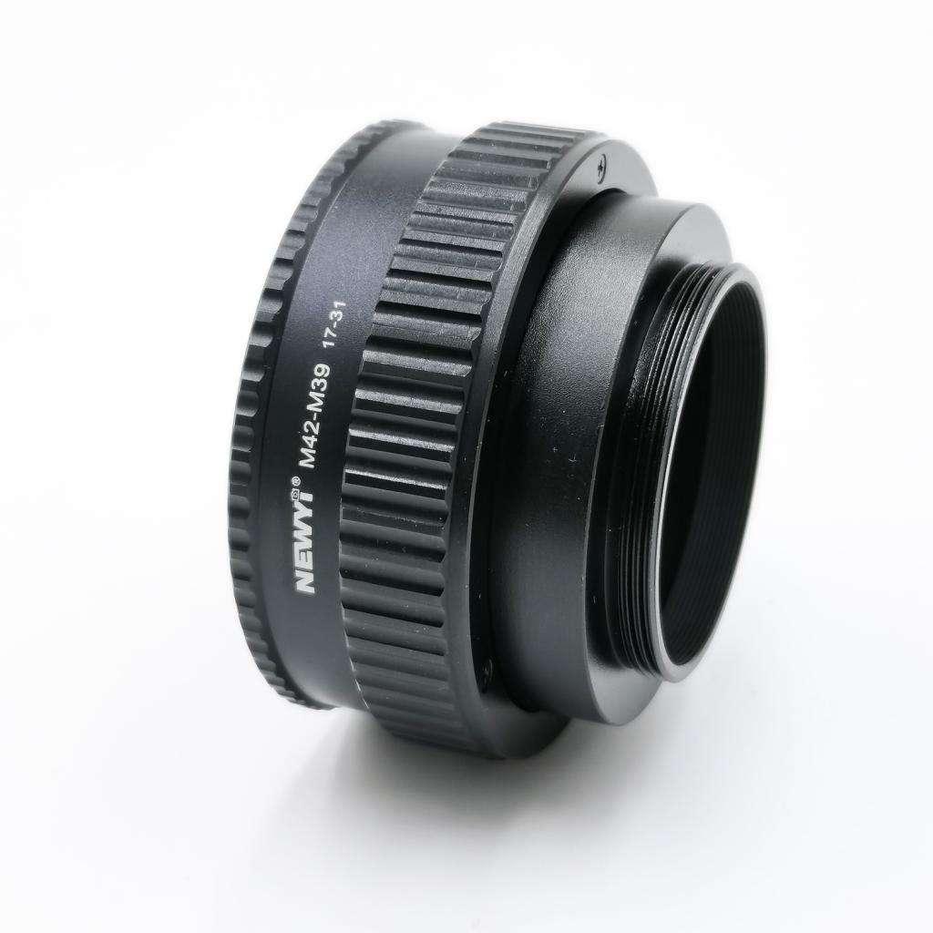 M42-M39 17-31mm Metal Macro Focus Lens Screw Mount Adapter for Camera Parts