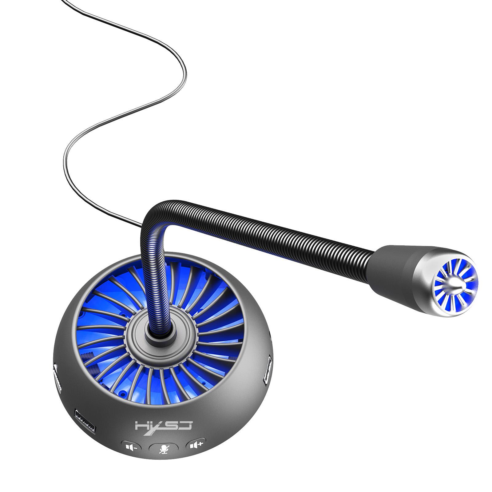 Voice Microphone USB Recording Mic for Laptop Notebook Loud Speaker Chatting