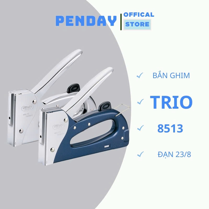 [CHÍNH HÃNG-GIÁ RẺ] Súng bắn ghim Kw-TriO 18513 kèm hộp ghim 23/8