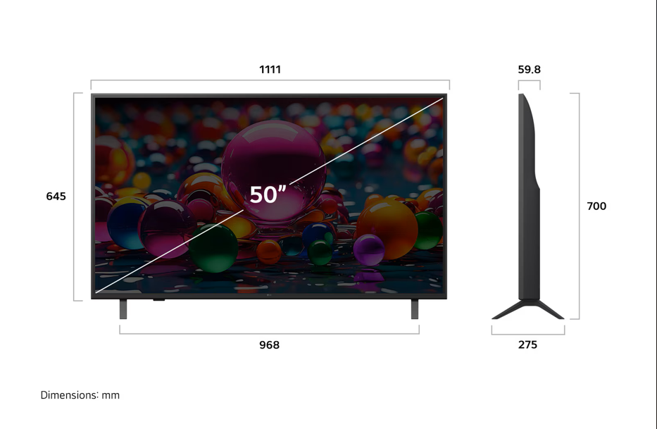 Smart Tivi LG AI 4K 50 Inch 50UA8450PSA- Hàng Chính Hãng
