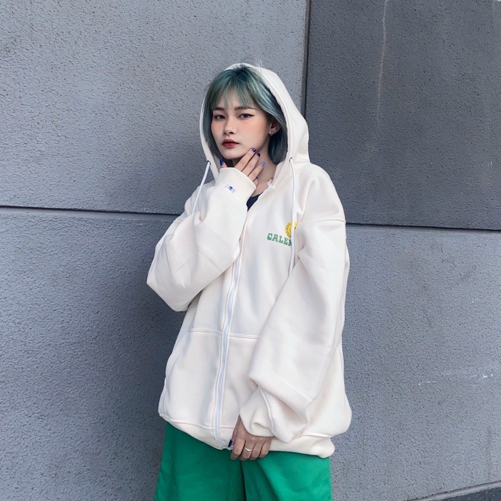 Áo Hoodie Zip SMILE Mặt Cười - Áo Khoác Nỉ Calem.Club Dây Kéo Chất Nỉ Cotton Form Rộng Unisex, áo khoác dây kéo chống nắng, Áo Hoodie Zip - Áo Khoác Nỉ Bông Unisex Nam Nữ in SMILE Hàn Quốc HOT TREND Ulzzang