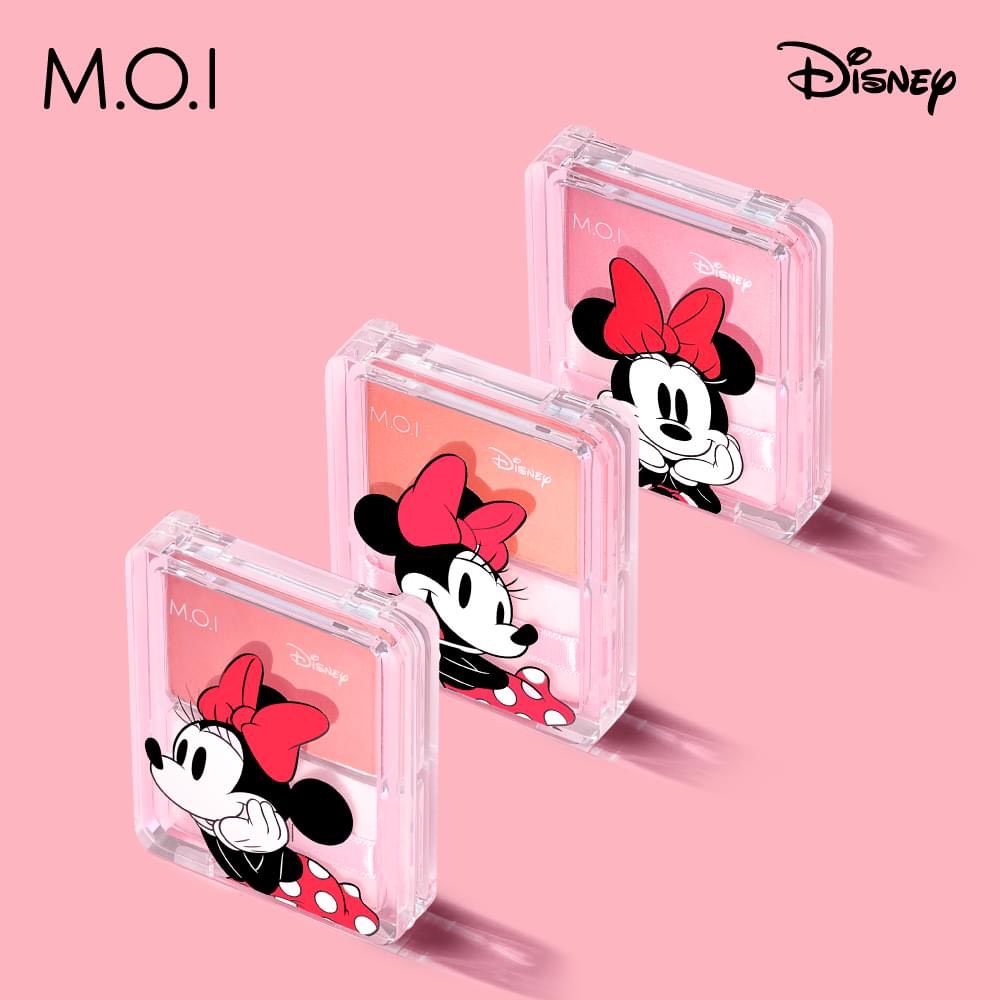Phấn Má Hồng M.O.I Hồ Ngọc Hà Siêu Mịn Glowing Cheeks Hàn Quốc 3 Màu Siêu HOT M.O.I và Disney Hình Chuột Mickey
