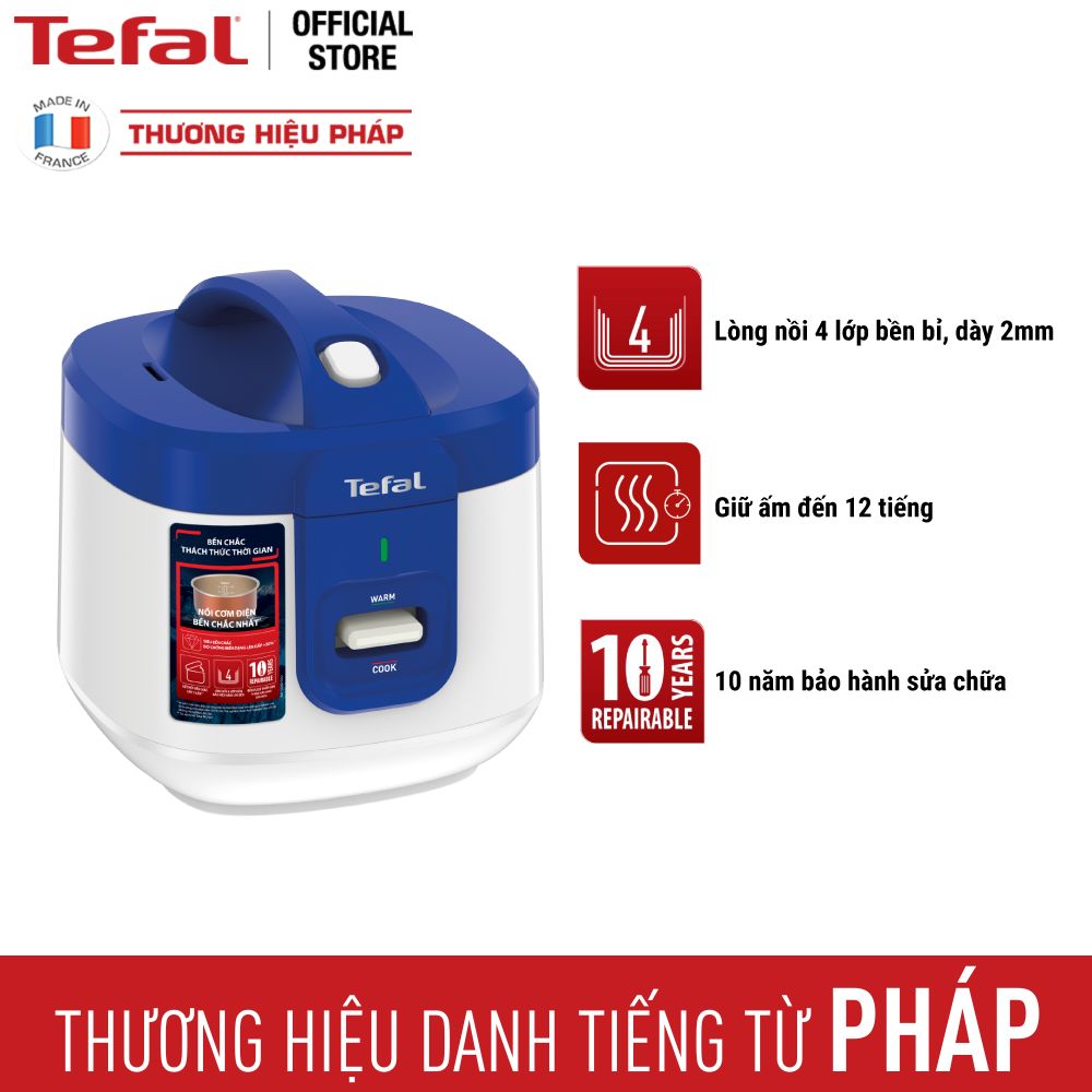 Nồi cơm điện cơ Tefal RK361168 - 1.5L, 700W - hàng chính hãng