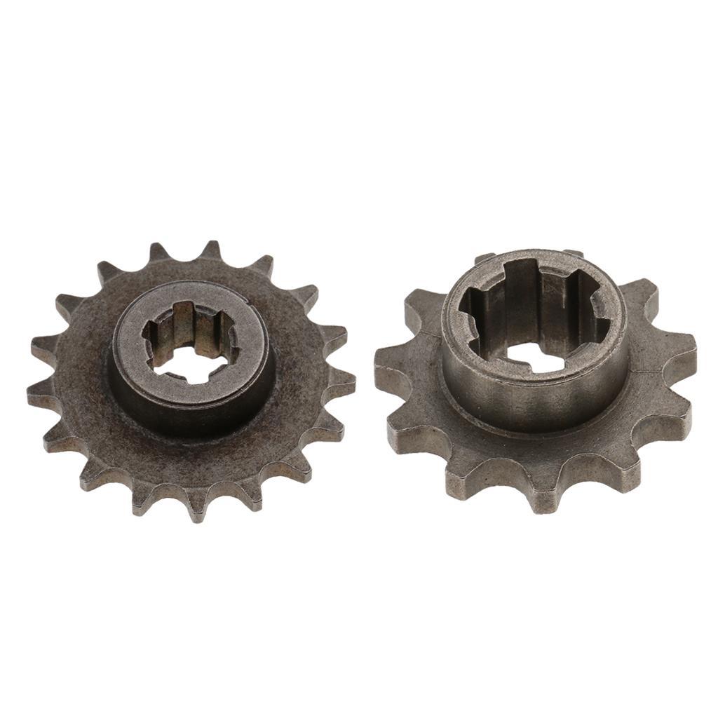 2 Pieces 11t 17t Front Sprocket Motorized Sprocket for 49cc Motor Mini