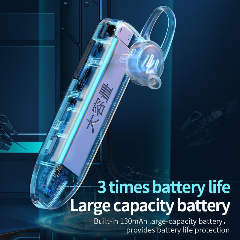 Kinh Doanh Bluetooth Tai Nghe Đôi MIC Giảm Ồn 130MAh Pin Dung Lượng Lớn Chống Nước Không Dây Tai Nghe Nhét Tai