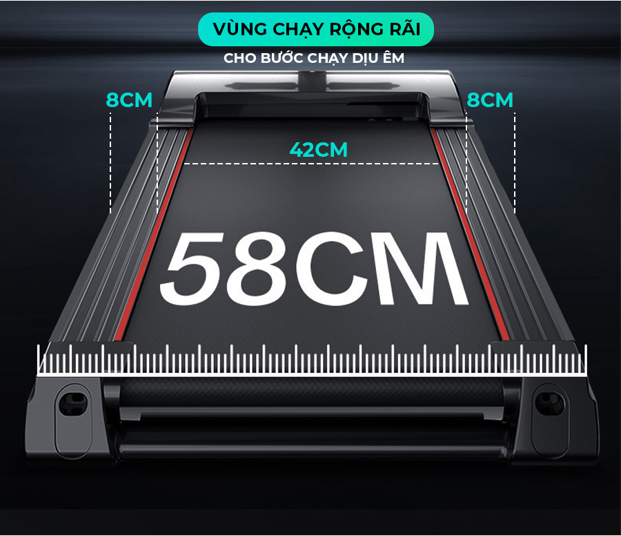 Máy chạy bộ tại nhà KingSport BK-8000 Đa Năng có thảm chạy rộng chống trơn trượt, chống ồn, kèm theo đai massage và thanh gập bụng