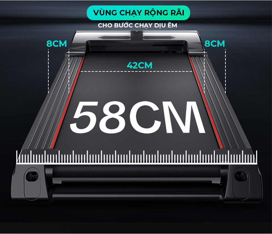 Máy chạy bộ tại nhà Kingsport BK-8000 Pro đa năng có chức nâng dốc tự động, kèm theo đai massage và thanh gập bụng