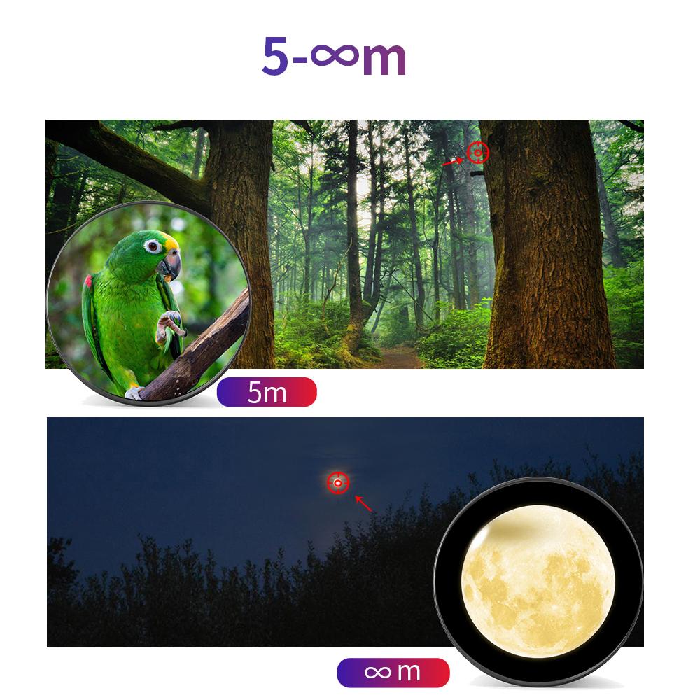 Portable Universal Clip-on Type External Telephoto Lens 36X Optical Magnification Mobilephone Lens Multifunctional Auxiliary Tool for Daily Photography