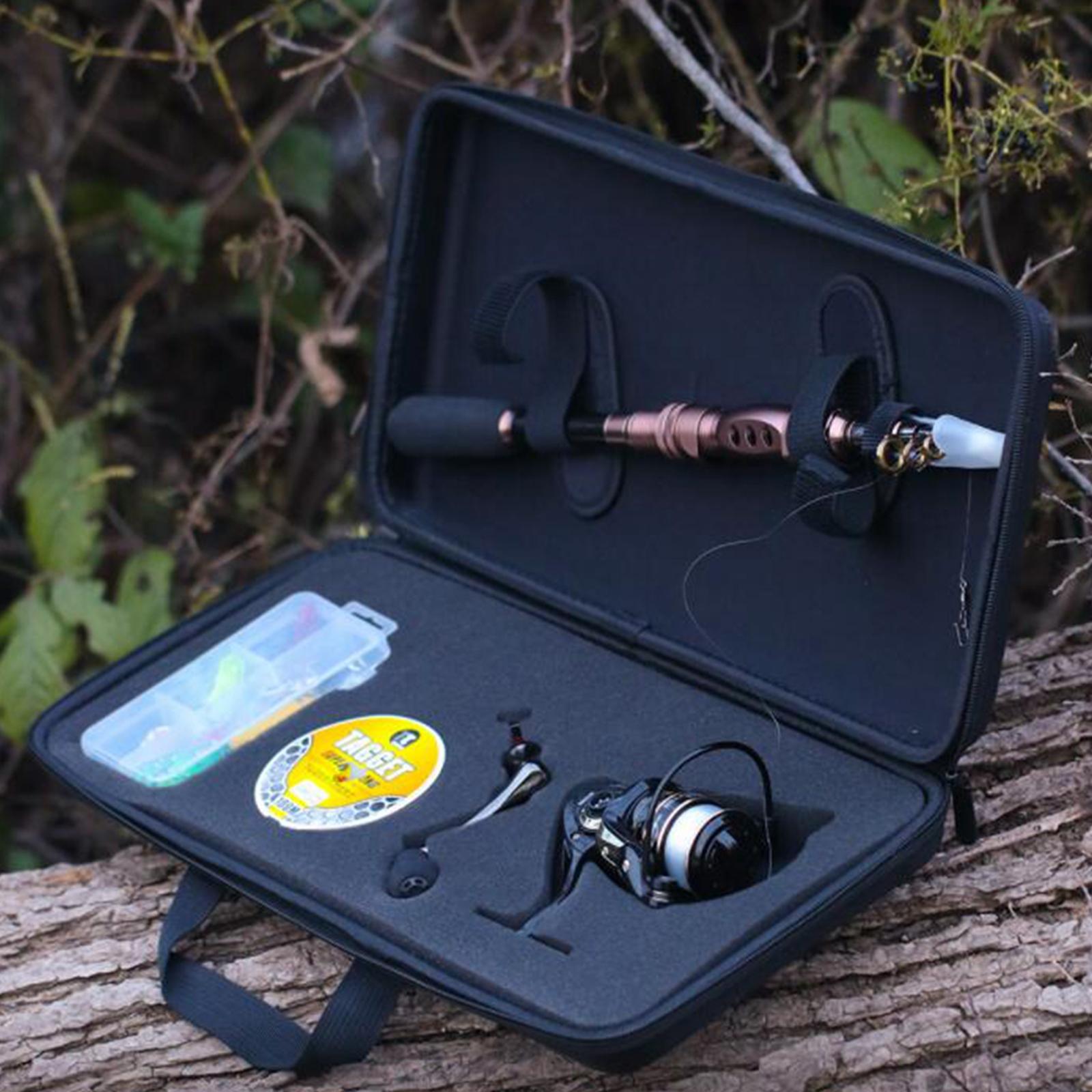 Fishing Rod Reel Combo Travel Kit Telescopic Pole Line Lure Hook