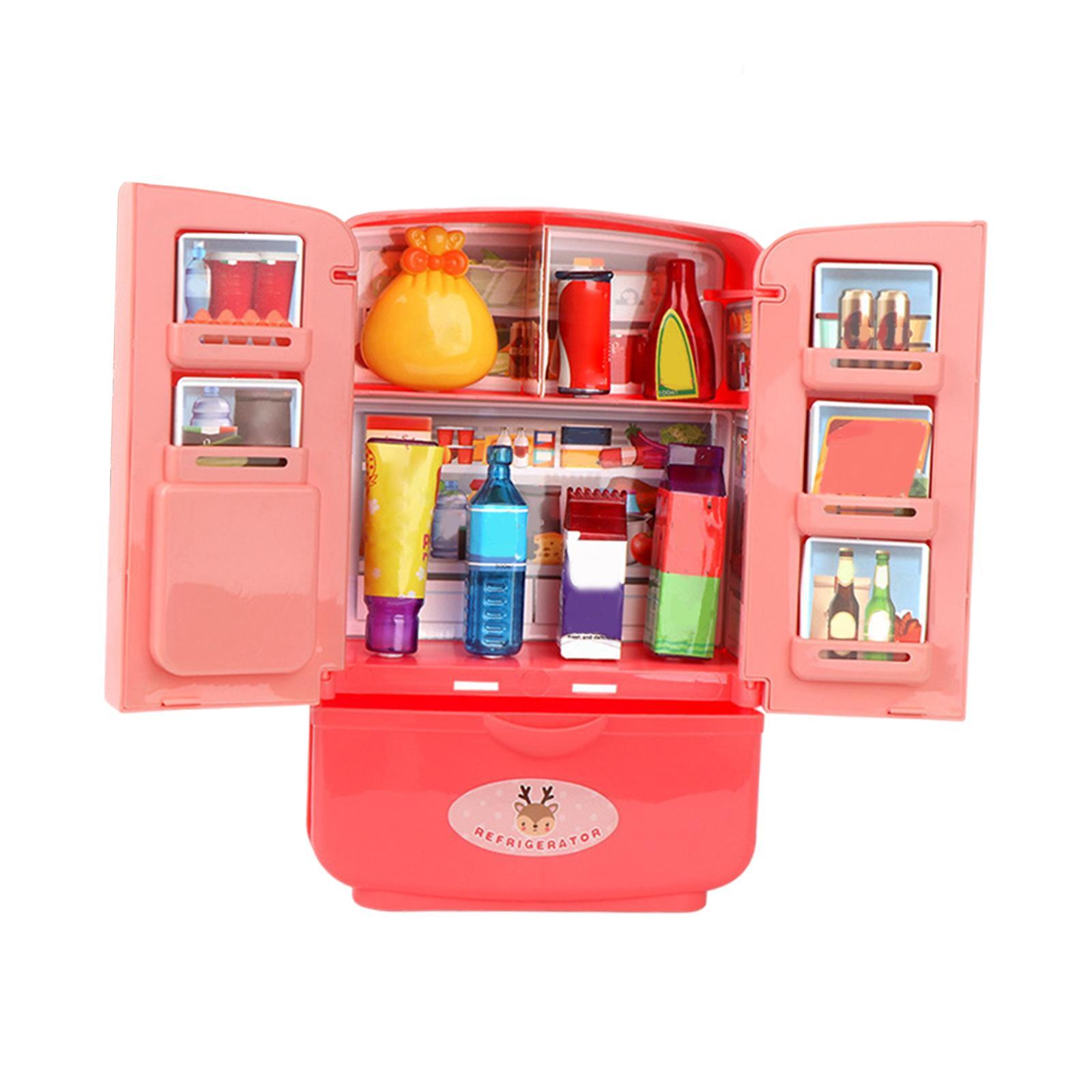 Simulation Refrigerator Food Kitchen Toys Kids Pretend Role Play Toy