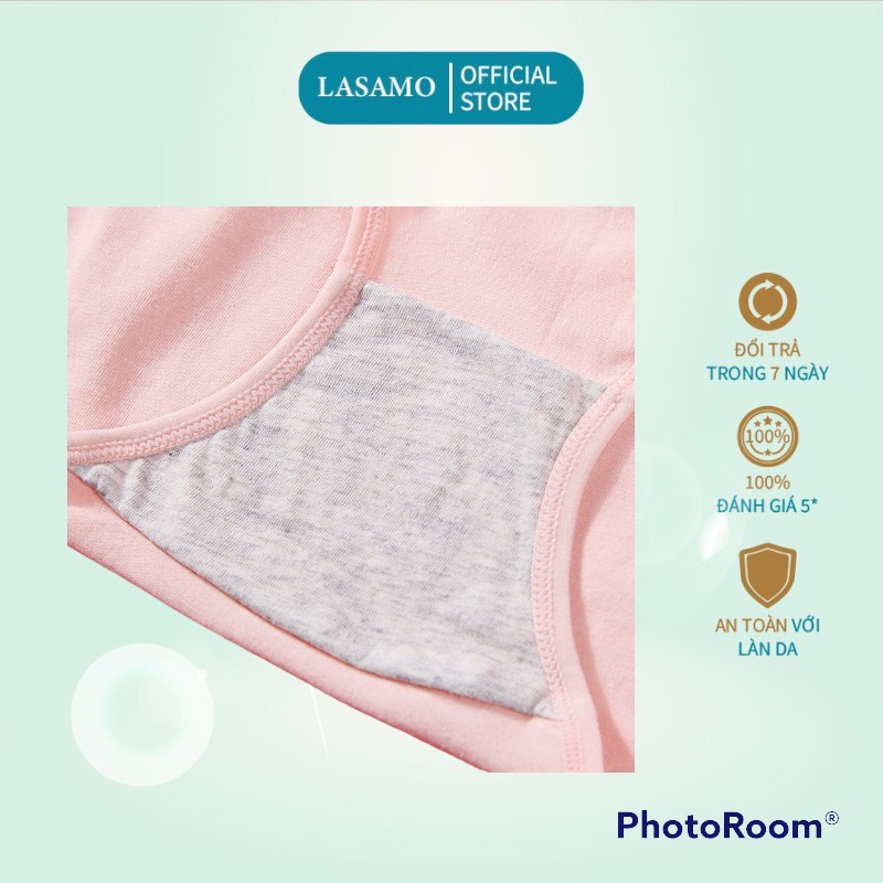 Combo 4 chiếc quần chip bé gái, quần lót cho bé gái cotton cao cấp họa tiết Công chúa dễ thương hãng LASAMO mã QLT001