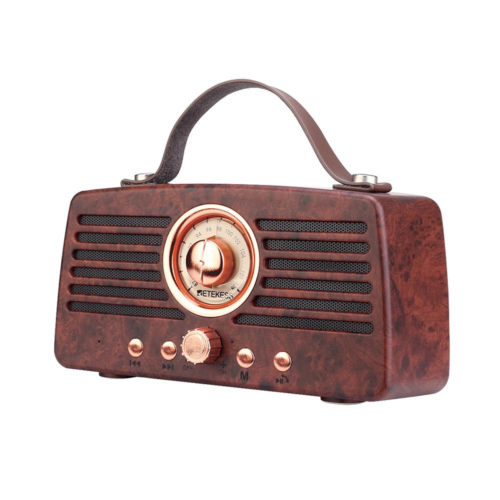 Bộ thu Radio FM Retro Loa di động Hỗ trợ trang trí cổ điển TF Retekess TR607