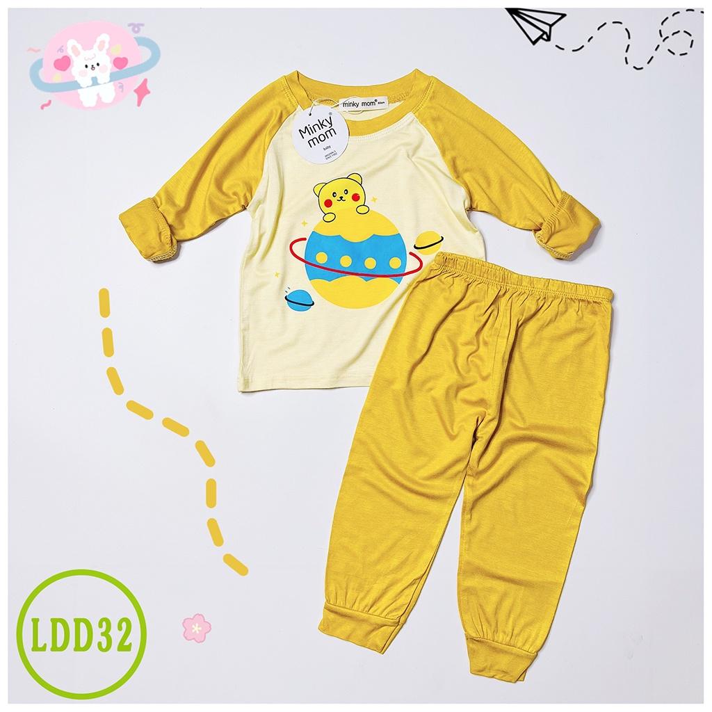 Bộ Dài Tay Cho Bé LDD32 Đồ Bộ Thun Lạnh Cao Cấp Mềm Mịn Thoáng Mát Hàng Chuẩn Loại 1 MINKY MOM