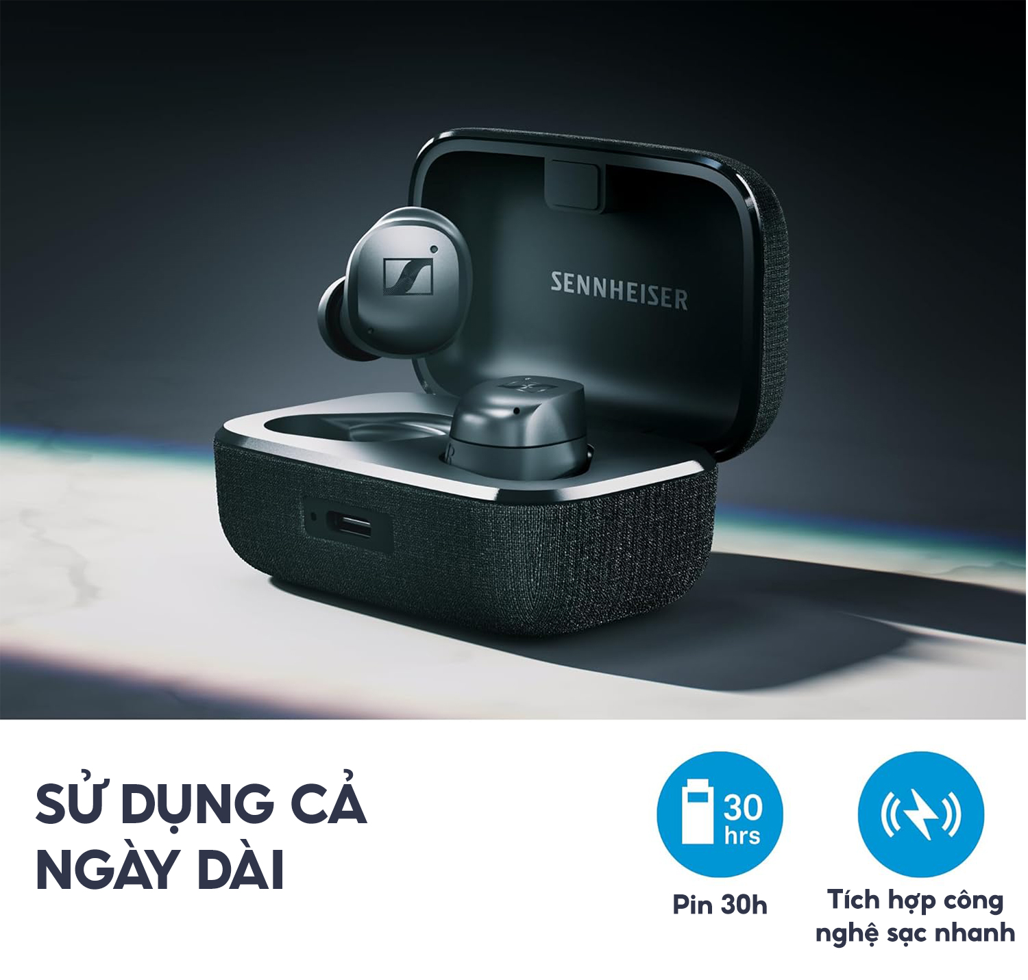 Tai Nghe SENNHEISER Momentum True wireless 4 - Hàng chính hãng bảo hành 24 tháng