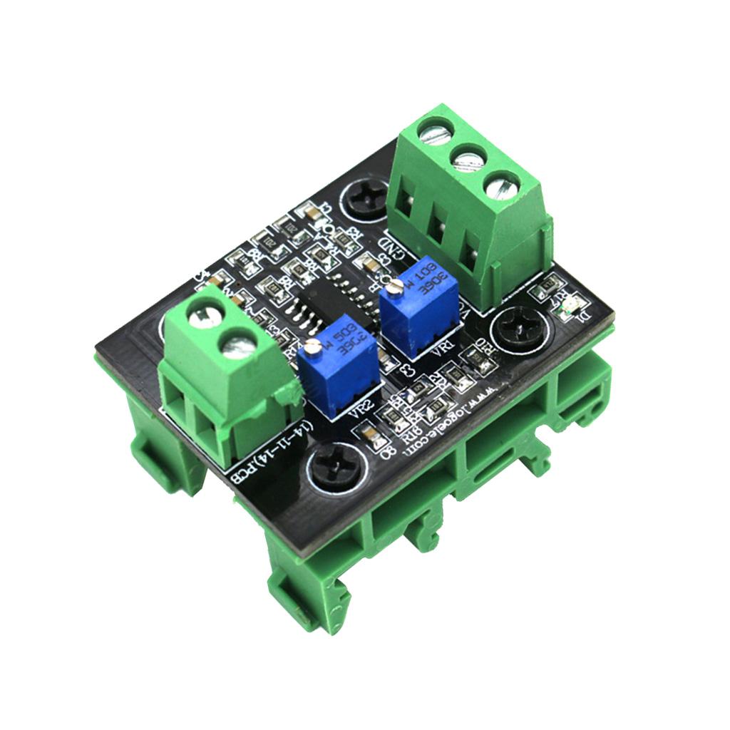 2xCurrent to Voltage Isolation Transmitter Signal Converter 4-20mA to 0-10V