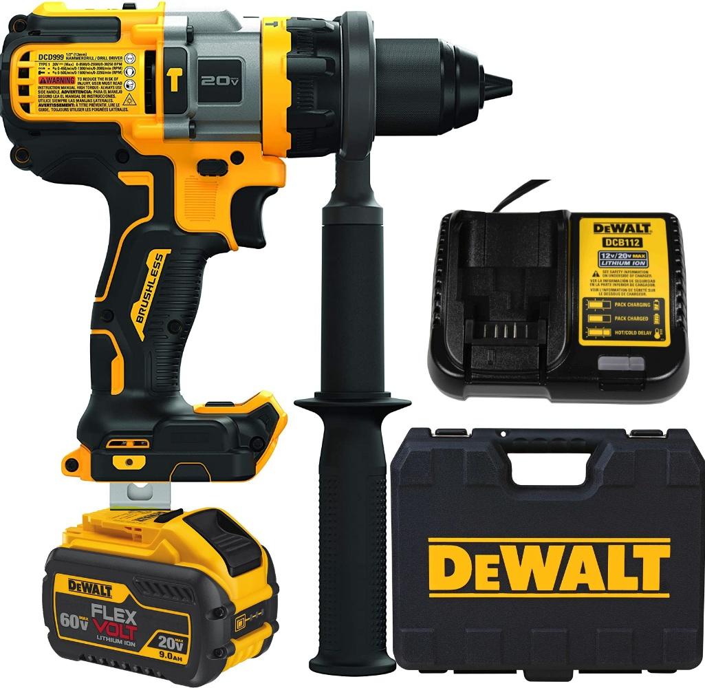 MÁY KHOAN PIN CÓ BÚA CẦM TAY 20V/60V DEWALT DCD999X1-KR- HÀNG CHÍNH HÃNG