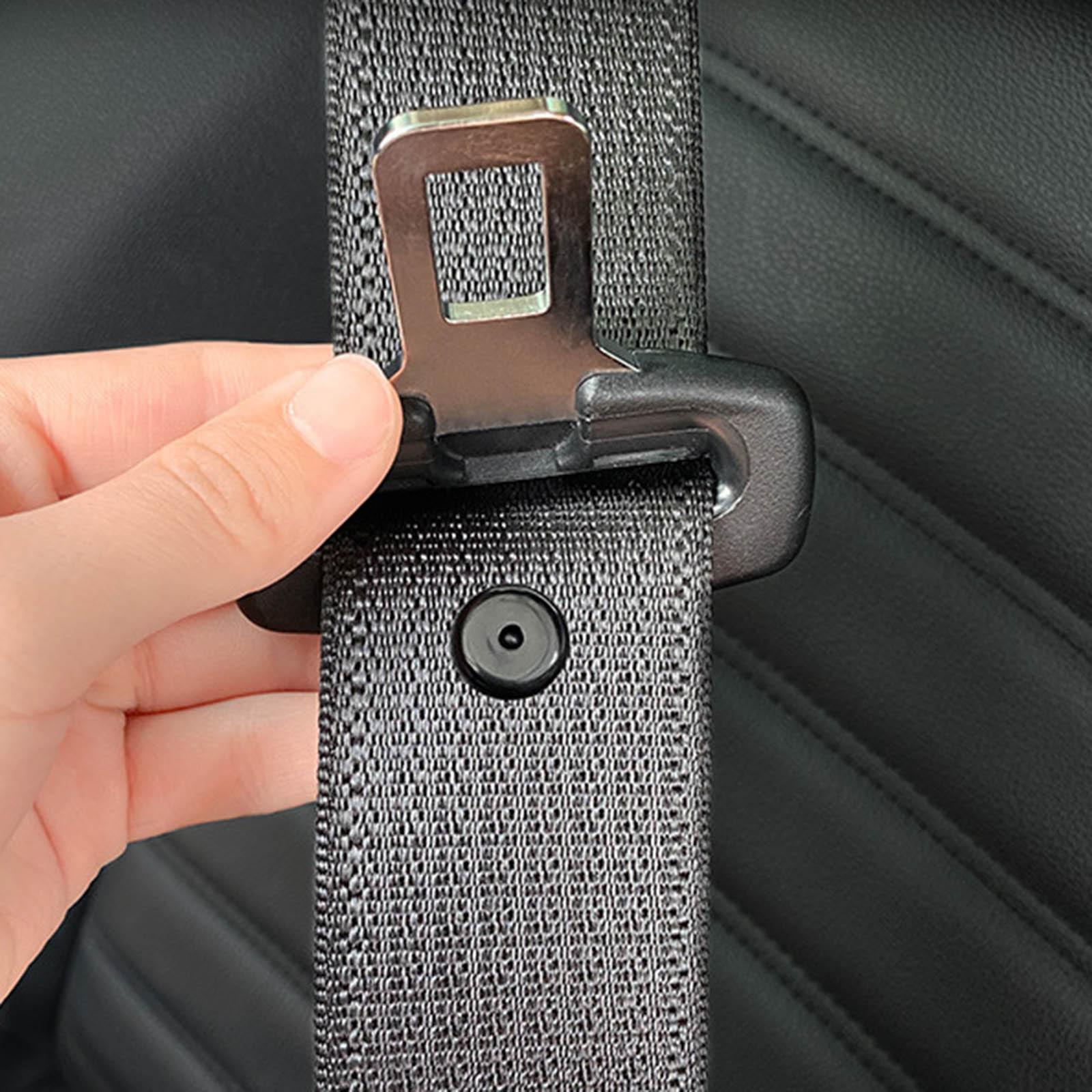 Seat Belt Stop Buttons Prevent Seat Belt Buckle from Sliding Down Belt