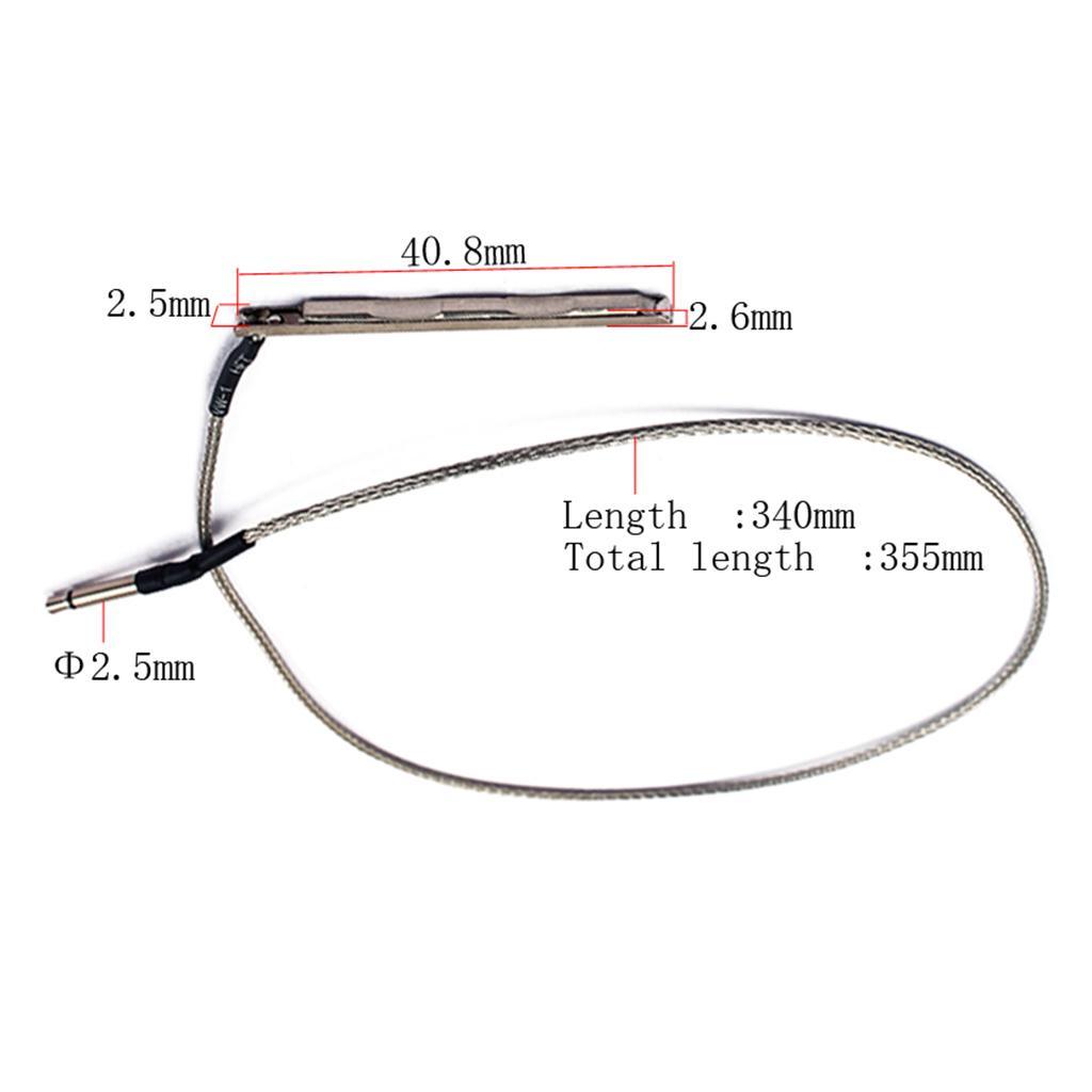 2-4pack 5 Pieces Pickup Piezo Cable for 3 String Cigar Box Acoustic Guitar Parts
