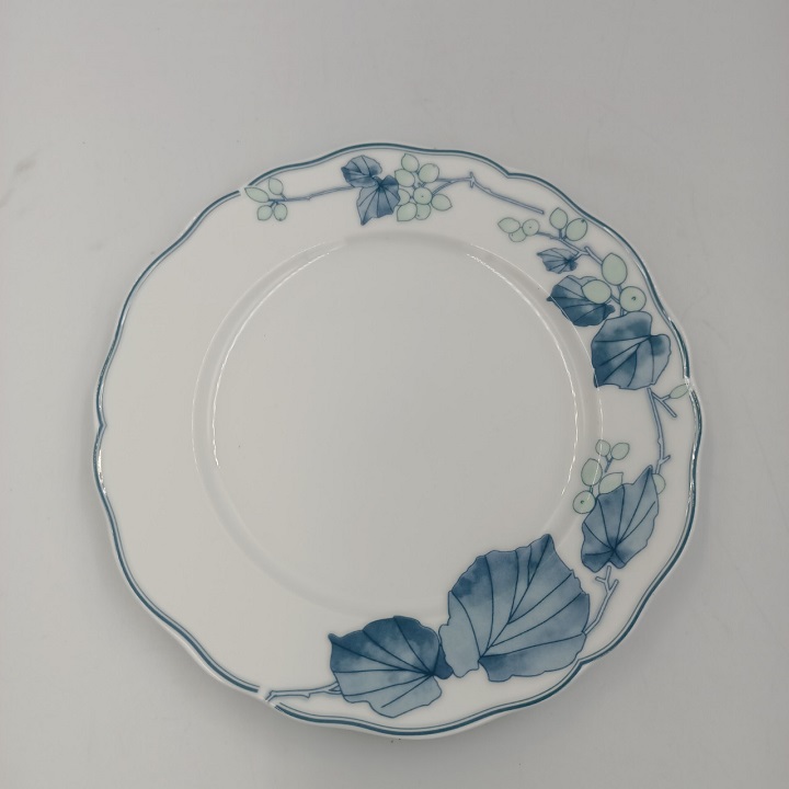 Đĩa Sứ Hoa Nho Xanh Kích Thước 20.5 CM Hàng Nhập Khẩu Cao Cấp