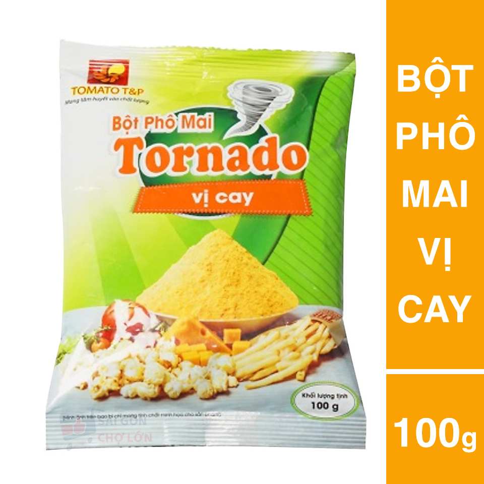 Bột Phô Mai Tornado Vị Cay Gói (100g / Gói)