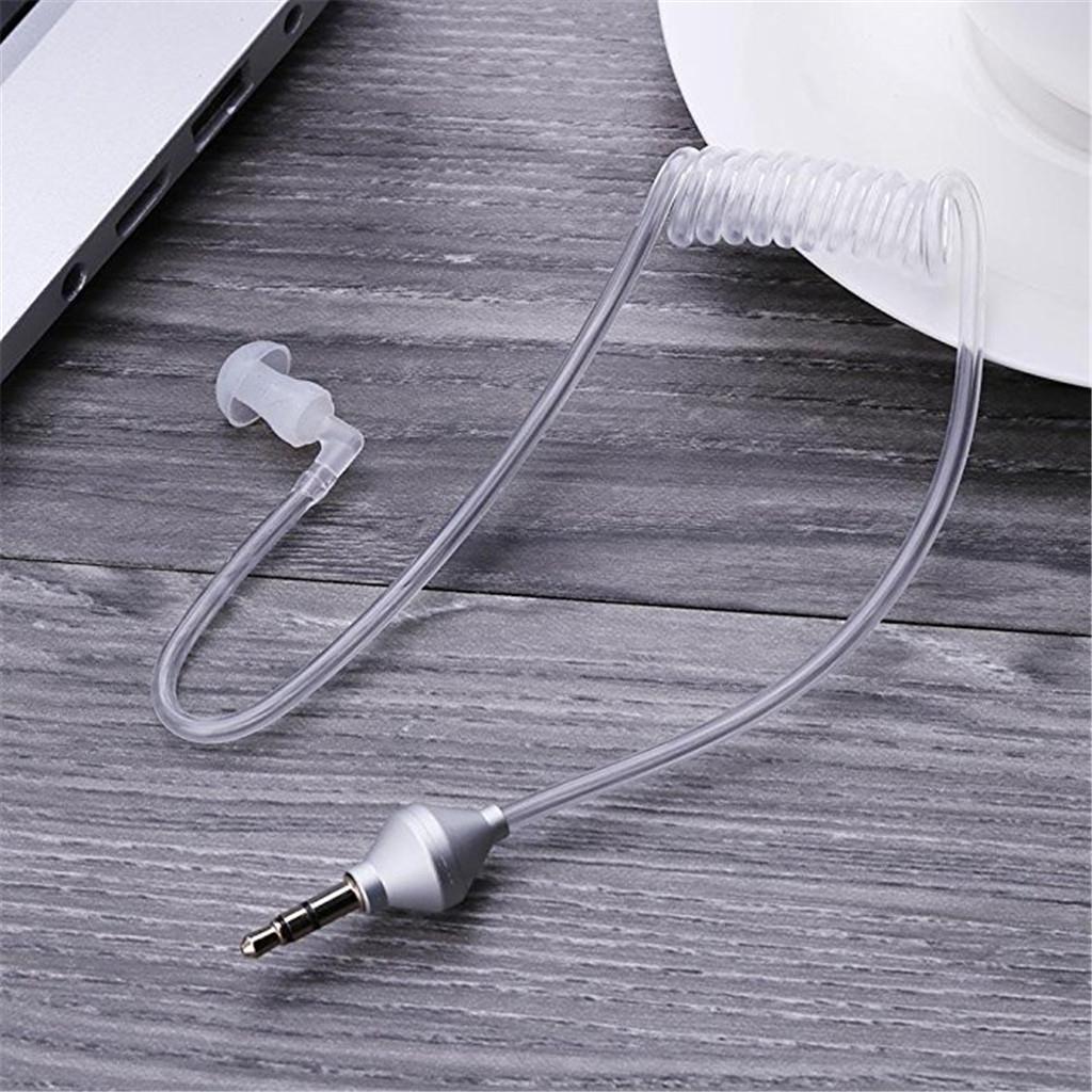 Monaural 3.5mm Headphone Air Tube Anti-radiation Earphone Stereo Headset