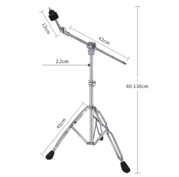 Chân Boom Cymbal - Chân Đế Trống Cymbal B-200 Chân Kép Cứng Cáp | Điều Chỉnh Cao Thấp | Chống Trượt