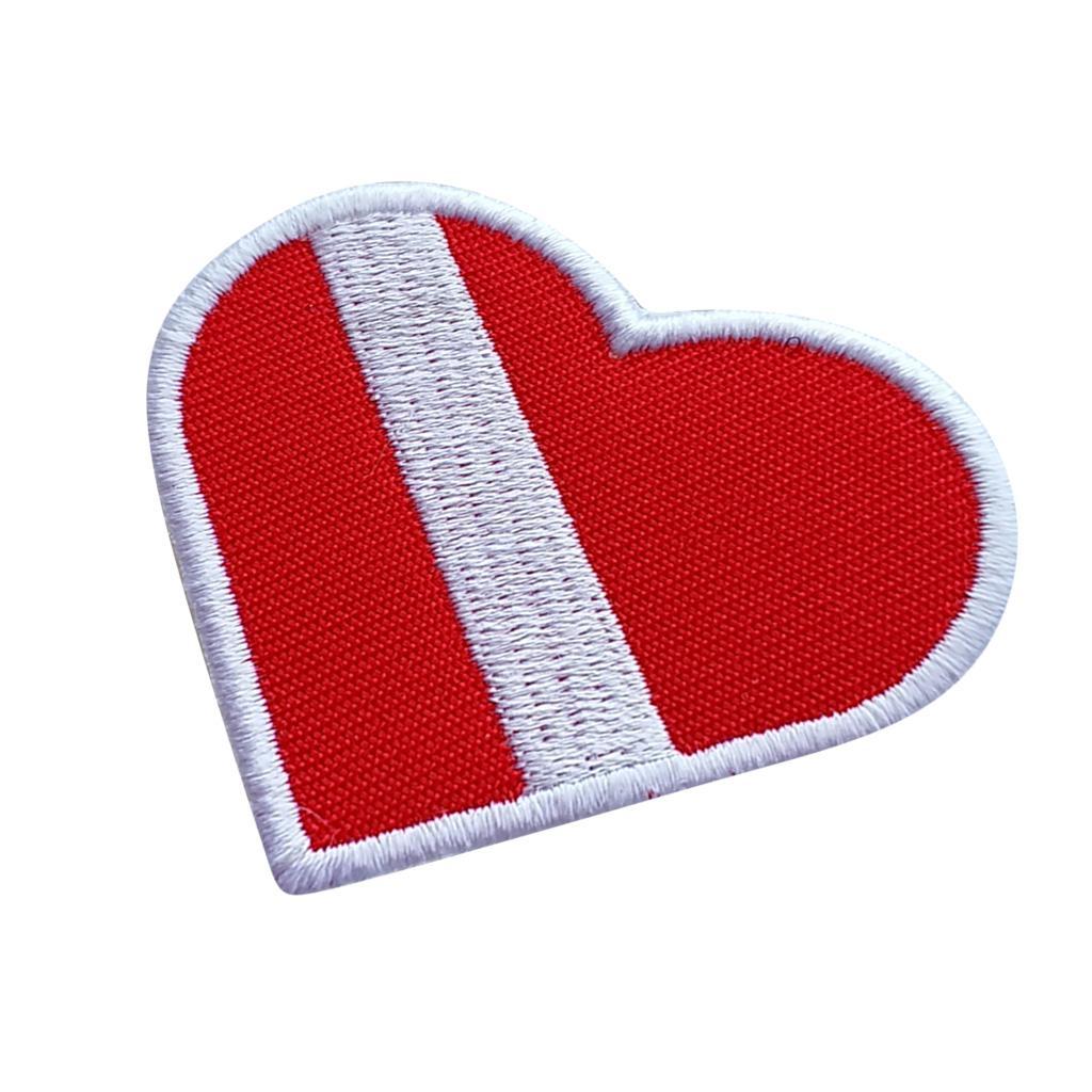 2-10pack Scuba Diving Alpha Flag Diver Down Flag Patch / Badge Red White
