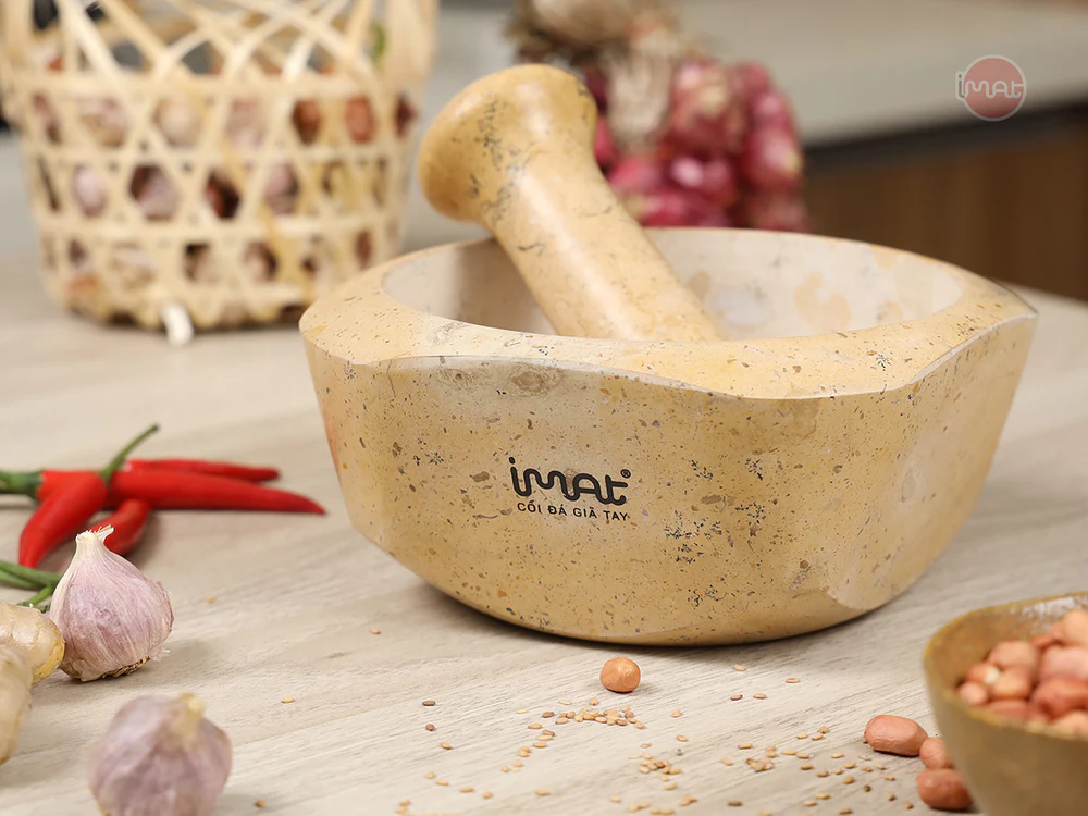 Cối và chày đá Cẩm thạch iMat