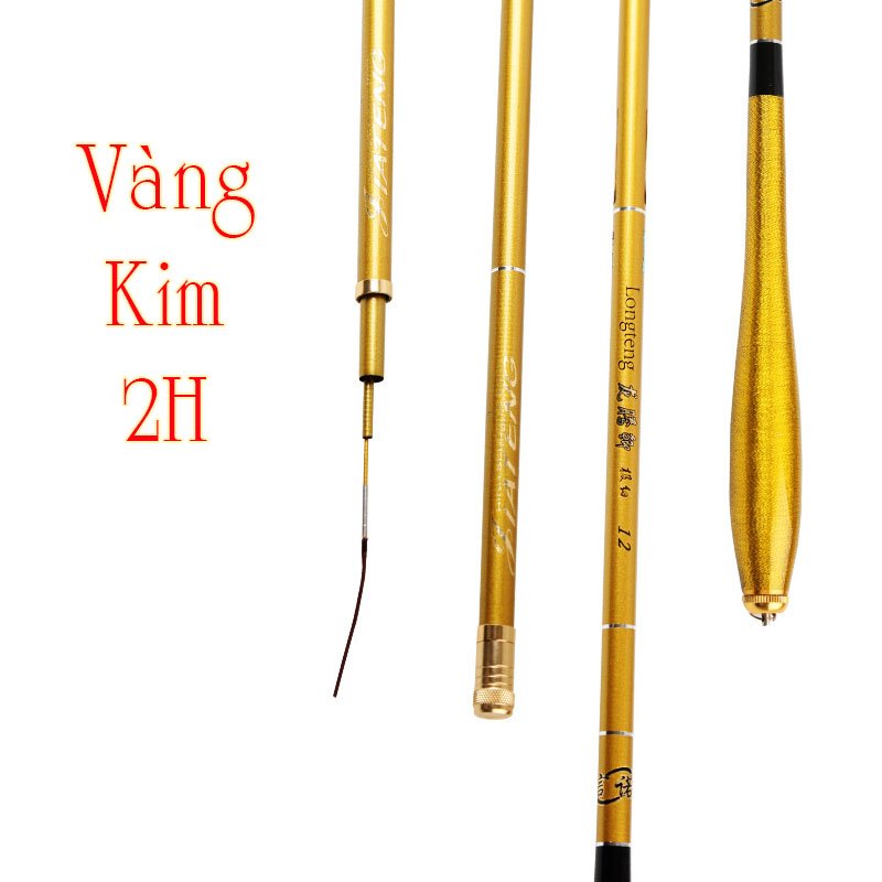 Cần câu tay câu đơn câu đài vàng kim 2H siêu dẻo CĐ-3