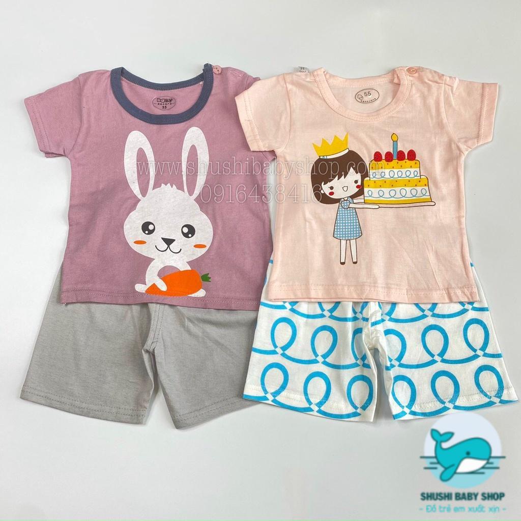 Bộ Quảng Châu Cotton Hè Dễ Thương Cúc Cổ